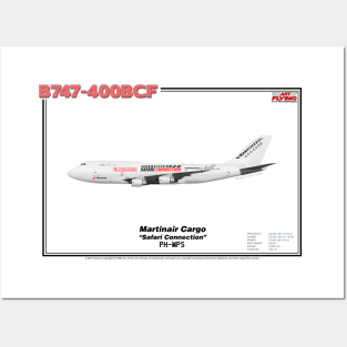 Boeing B747-400BCF - Martinair Cargo "Safari Connection" (Art Print) Posters and Art